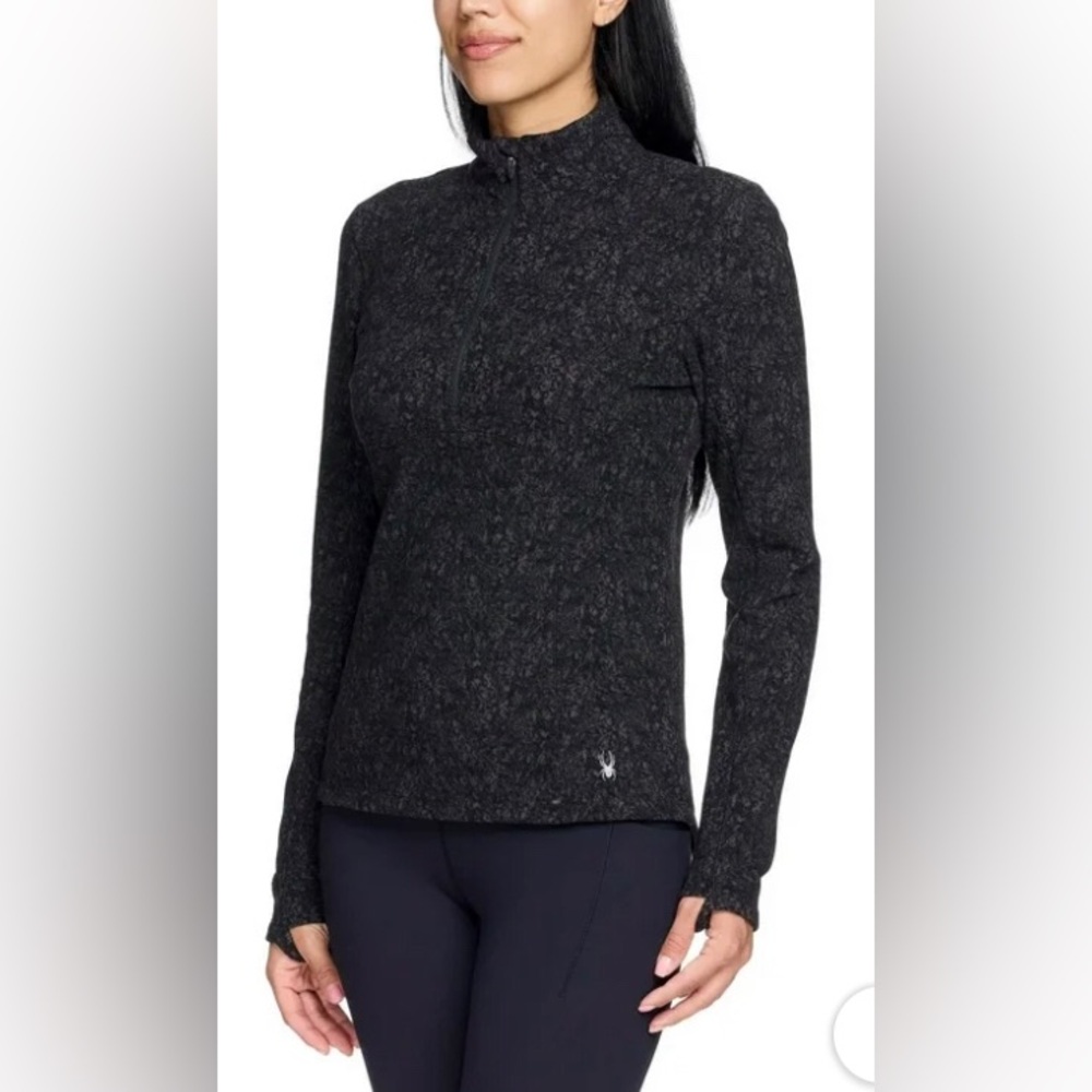 Spyder Active NWT Printed Partial Zip Fleece